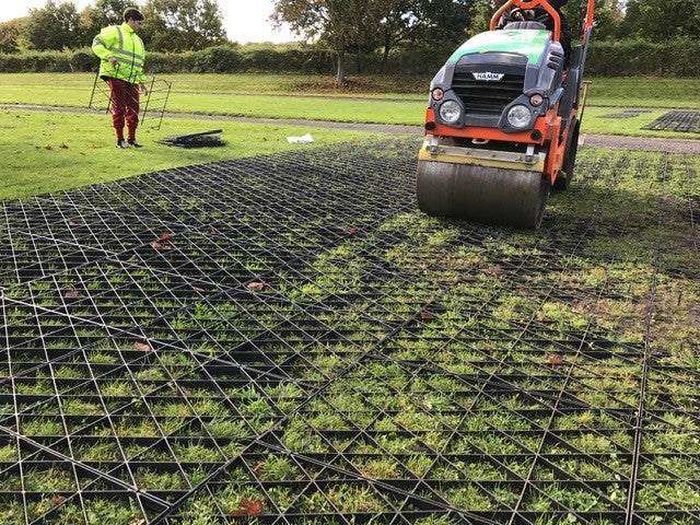 Recycled Polypropylene Grass Grids For Commercial & Industrial Surface Reinforcement