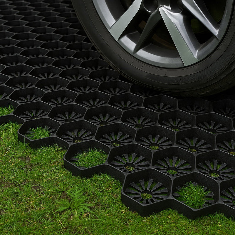 Black Grass Grid 3XL – Premium Driveway &amp; Garden Parking Solution Prevents Ruts, Click-Lock System, Long-Lasting (Per m²)