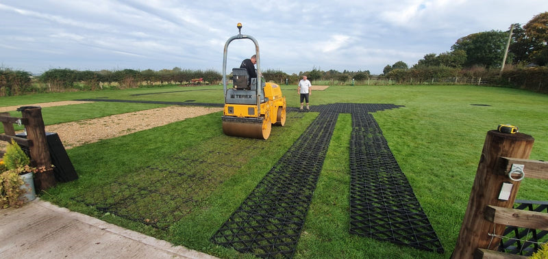 Recycled Polypropylene Grass Grids For Commercial & Industrial Surface Reinforcement