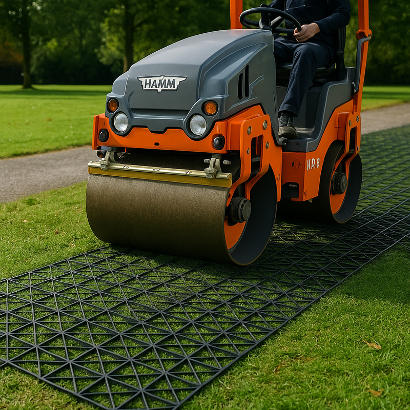 EarthPress Grass Grids – Heavy-Duty Driveway Reinforcement 30 Tonne Load Eco-Friendly Parking Solution