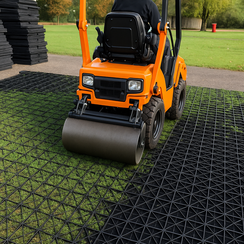 EarthPress Grass Grids – Heavy-Duty Driveway Reinforcement 30 Tonne Load Eco-Friendly Parking Solution
