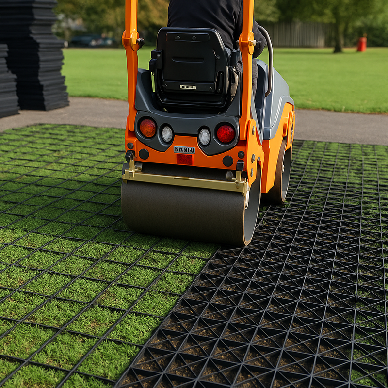 EarthPress Grass Grids – Heavy-Duty Driveway Reinforcement 30 Tonne Load Eco-Friendly Parking Solution