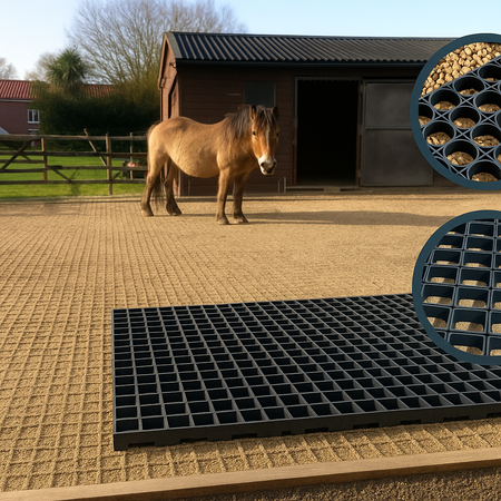 Heavy-Duty Mud Control Grids for Horses, Vehicles & Agriculture Strong, Eco-Friendly, Easy-Fit Design