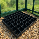 Heavy-Duty Recycled Plastic Greenhouse Base – Weatherproof Grid Foundation for Long-Lasting Garden Protection