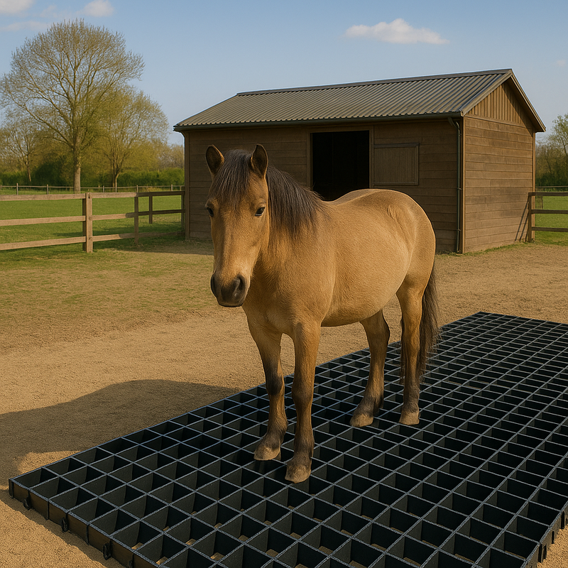 Heavy-Duty Mud Control Grids for Horses, Vehicles & Agriculture Strong, Eco-Friendly, Easy-Fit Design