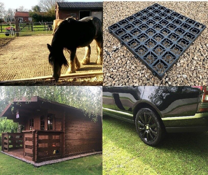 Plastic Gravel Grids With membrane For Paddock And Shed Base