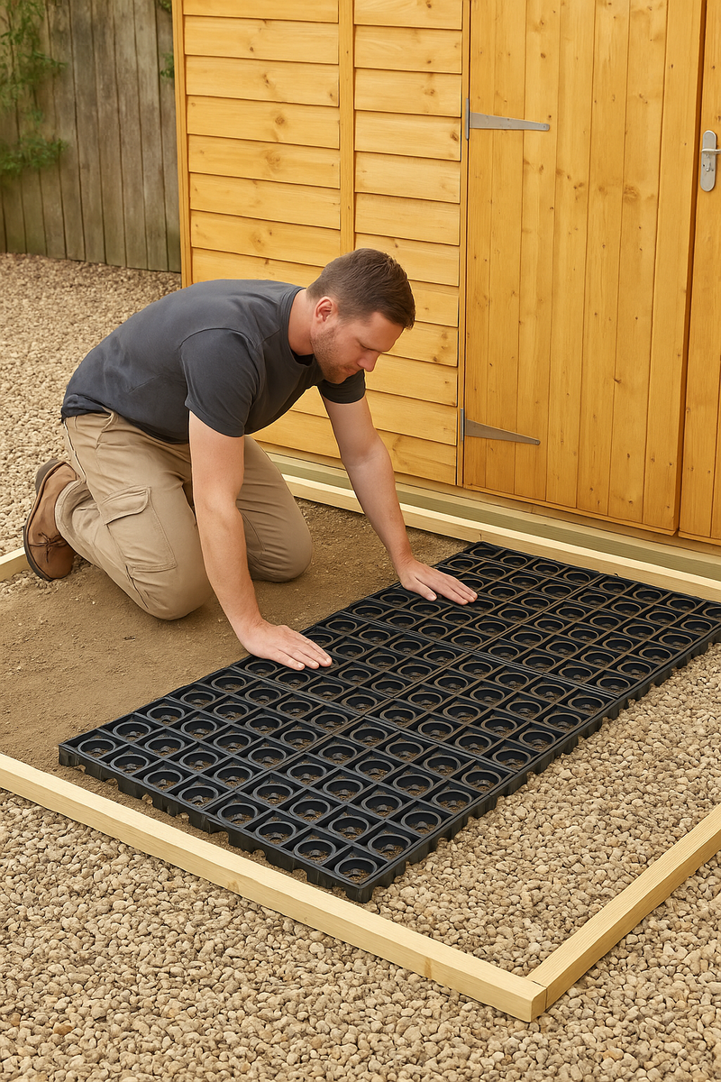 Premium Plastic Shed Base Kit – Heavy-Duty Ground Grid for Sheds